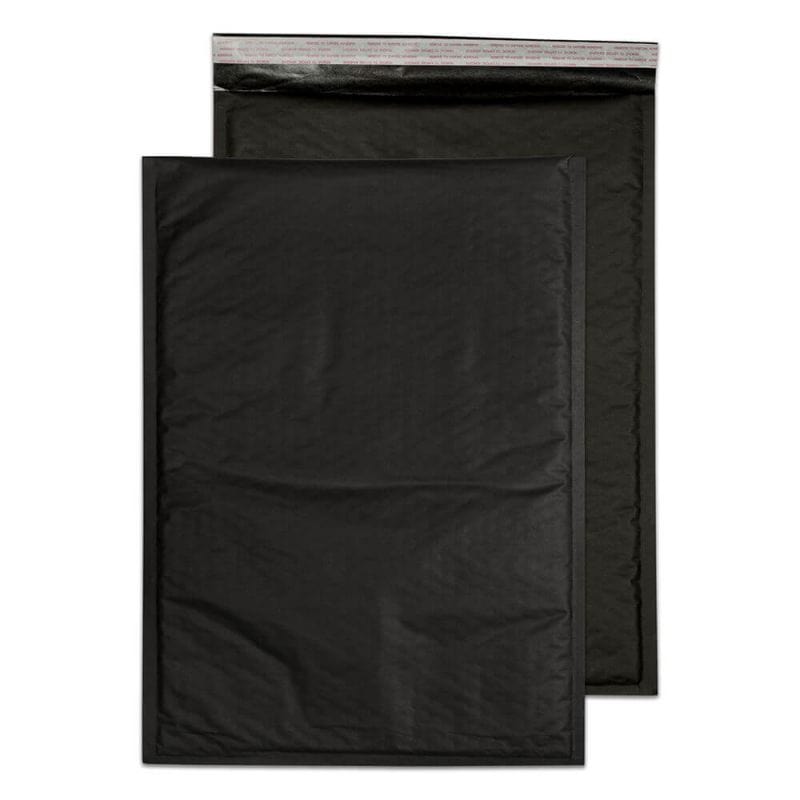470 x 330 Black Padded Envelopes | Peel/Seal | 90gsm | Box of 50
