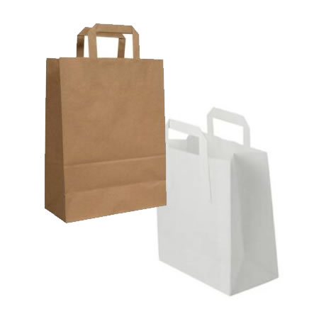 Flat Handle Carrier Bags