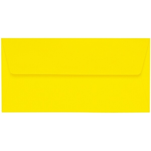 Artoz 1001 - 'Corn Yellow' Envelope. 220mm x 110mm 100gsm DL Peel/Seal Lined Envelope.