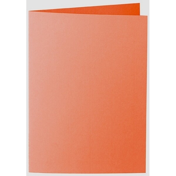 Artoz 1001 - 'Lobster Red' Card. 297mm x 210mm 220gsm A5 Folded (Long Edge) Card.